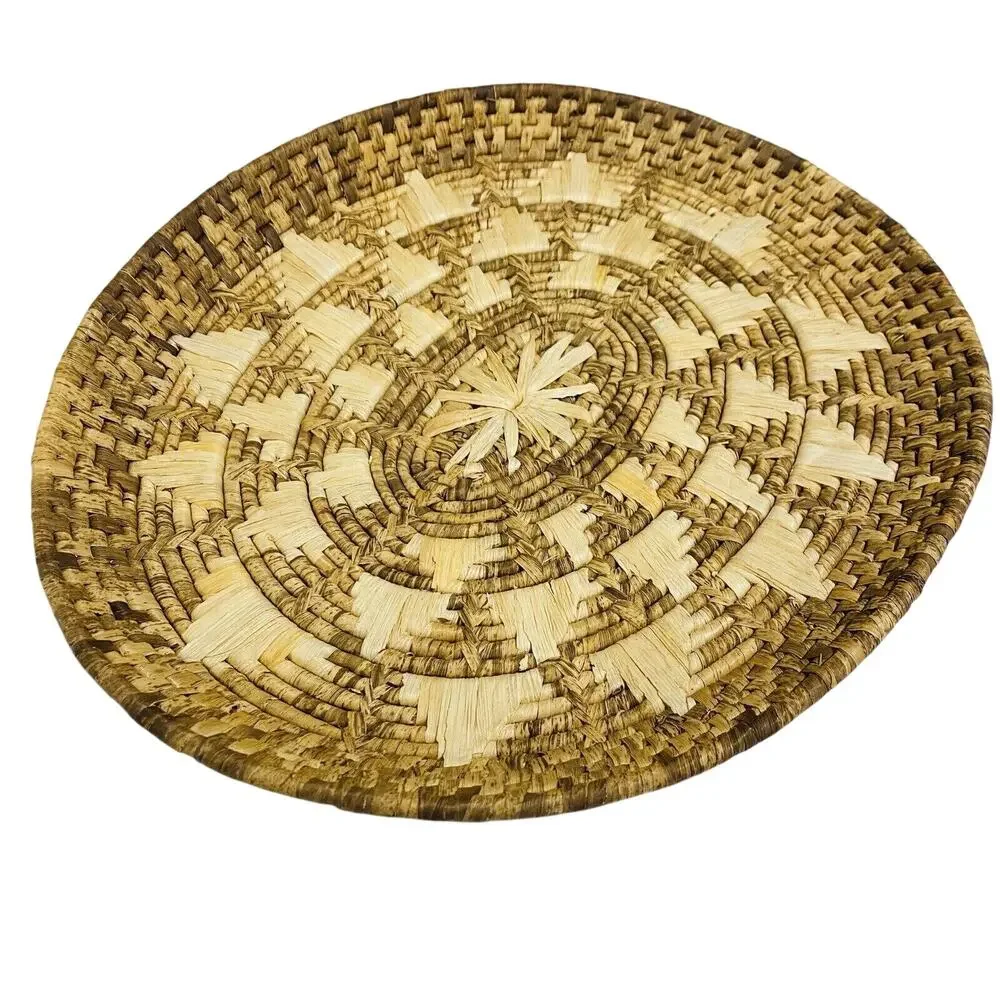 Vintage raffia woven